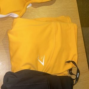 orange gymshark leggings